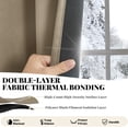 thumbnail image 3 of ZOPZO Thermal Blackout Curtains, Khaki, 52W x 84L Inch, Noise Reducing Grommet Top Drapes for Home Window, Bedroom or Living Room, 2 Panels, 3 of 9