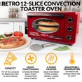 thumbnail image 2 of Nostalgia RTOV2RR Four Grille-Pain Rétro à Convection 12 Tranches, 2 of 4
