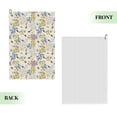thumbnail image 2 of Lsque Wildflower Honeybee Premium Golf Towel - Ultra Absorbent and Quick Drying Microfiber Towel with Carabiner - Gift for Men -24" X 16", 2 of 8
