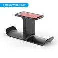thumbnail image 5 of Yocice Soporte Para Auriculares Mejorado Soporte Para Auriculares Gancho De Montaje De Diseño De Doble Colgante Con Cinta Adhesiva Fuerte Para Auriculares H02U-Negro-1 Pieza (Doble Colgante), 5 of 5