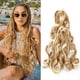 thumbnail image 3 of Extensiones de cabello sintético rizado francés trenzado a crochet de 16 a 24 pulgadas, ondas sueltas, ombré, para mujeres, preestiradas en espiral, 3 of 5