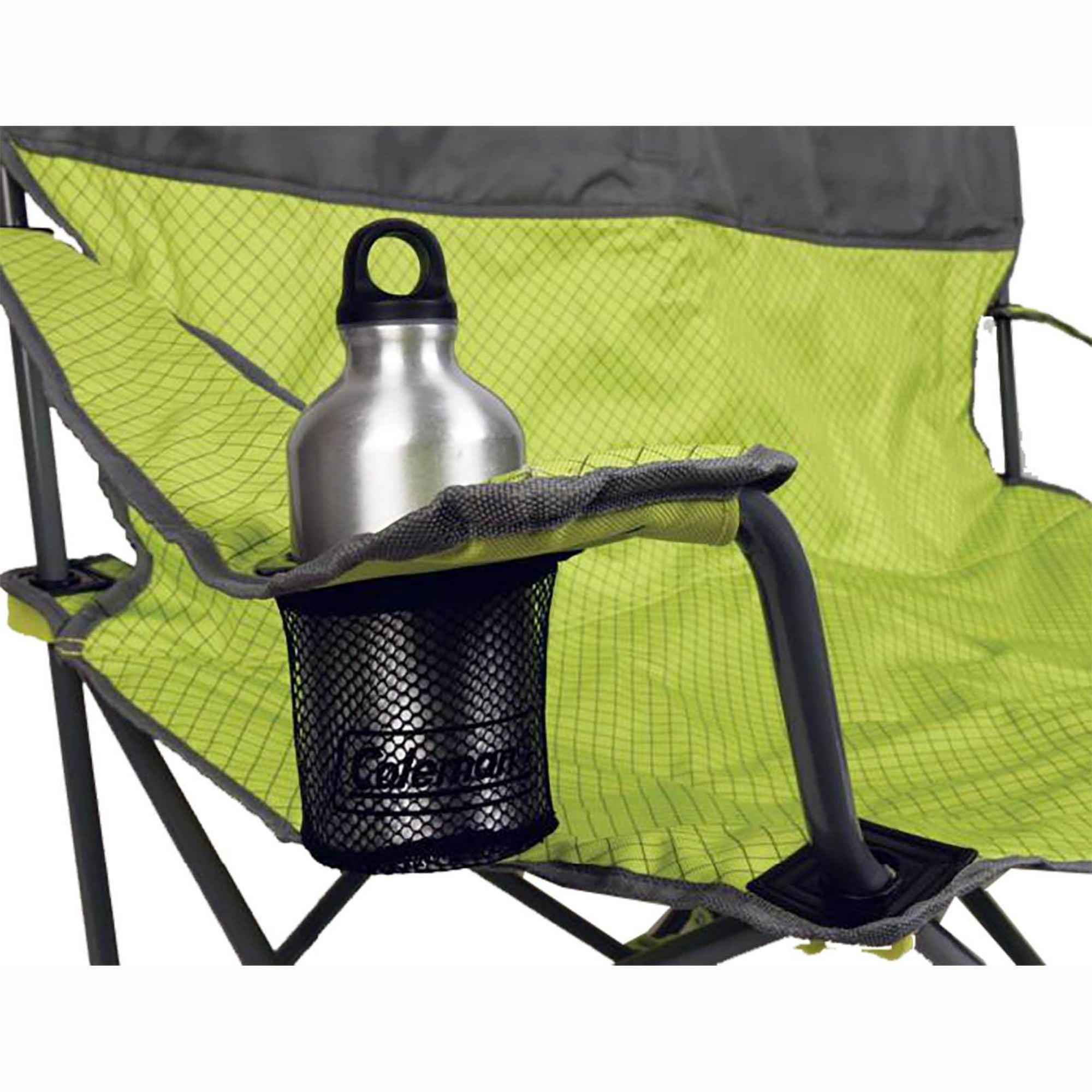 Coleman 2 Person Camping Quattro Lax Double Quad Chair w/ Pockets