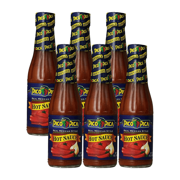 Pico Pica Hot Sauce, 7 oz (Pack of 6) – Allergen-Free