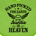 thumbnail image 4 of Inktastic Handpicked for Earth by My Auntie in Heaven with Angel Wings Boys or Girls Baby Bib, 4 of 4