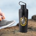 thumbnail image 4 of Harry Potter Official Hufflepuff Crest 18 oz Insulated Water Bottle, Leak Resistant, Vacuum Insulated Stainless Steel with 2-in-1 Loop Cap, 4 of 7