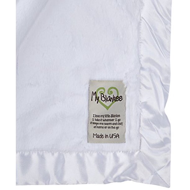 My Blankee Luxe Baby Blanket, 14" x 17", White