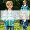 thumbnail image 5 of Karoyedx Jacket for Baby Boys Lightweight Jacket for Kids Fall Long Sleeve Zip Up Hooded Rain Coat Windproof Outdoor Tactical Jackets Dark Blue Size,5-6 Years, 5 of 9