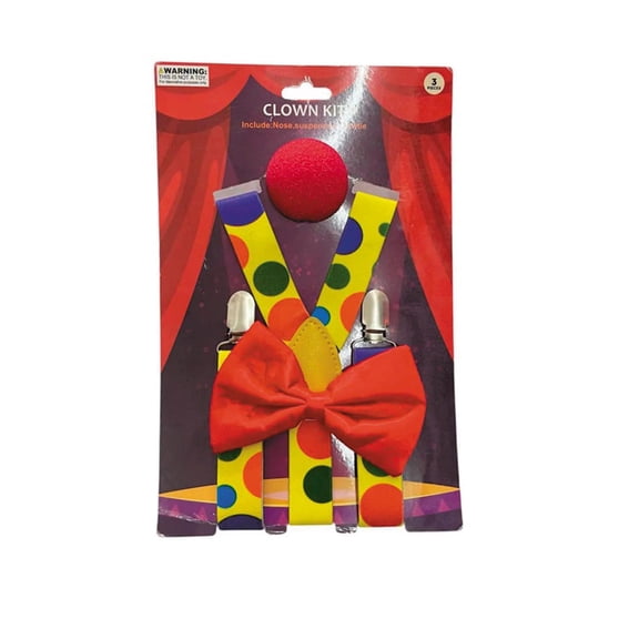 Morris Costumes Adult General Sizing Clown Accessory Kit Halloween Costume Accessories 3pc - Yellow Medium