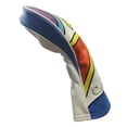thumbnail image 3 of Majek Retro Golf Headcover Limited Edition Vintage Leather Style Psychedelic Colorful Groovy Custom Design #3 5 X H Fairway Wood and Hybrid Head Cover, 3 of 6