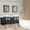 Espresso, variant on Vanity Art 72 in. W Double Sink Bathroom Vanity with Engineered Marble Top and Two Free Mirror