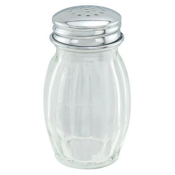 GoodCook Classic Ribbed Glass Salt Shaker with Screw-on Polished Chrome Top, Multi-Purpose Kitchen Storage and Organization Solution
