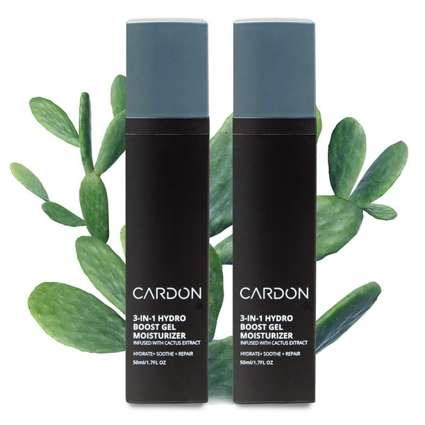 Gel hidratante Cardon Hydro Boost antienvejecimiento, 100 ml (paquete de 2)