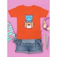 thumbnail image 3 of Cute Cat And Tiger Stack T-Shirt Juniors -Image by Shutterstock,  x-Small, 3 of 4