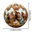 thumbnail image 3 of Juego de Adornos de Natividad, Artesanía Exquisita, Diseño Navideño Tradicional, Decoración Versátil para Colgar o de Mesa, Espíritu Festivo Religioso, Juego de 7 Piezas, Material Duradero, 3 of 7