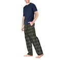 thumbnail image 3 of SLEEPHERO Men's Sleep Short Sleeve Flannel Pajama Pant Set, 3 of 3