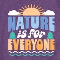 thumbnail image 3 of Instant Message - Earth Day - Nature Is For Everyone - Toddler & Youth Girls Short Sleeve Graphic T-Shirt, 3 of 6