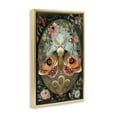 thumbnail image 3 of Stupell Industries Ornate Bordered Victorian Moth Floral Painting Gold Floater Framed Canvas Art Print Wall Art, 21 x 31, 3 of 9