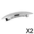 thumbnail image 1 of Pasador de pinza para el cabello para mujer,Pinzas para el cabello con pasador francés y diamantes de imitación,Pasador rectangular automático,Clip para pasador de soporte para cola 2 piezas, 1 of 8
