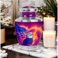 thumbnail image 6 of MUKTIVE Eagle Funeral Urns for Adult Ashes Men - American Flag Urns for Adult Female Ashes - Pink Cremation Urn for Funeral Dad - 10 Inch Large Urn for Grandma, 6 of 7