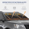 thumbnail image 3 of KLL Rustic Cabin Autumn Forest Windshield Sun Shade 2-Piece Foldable Car Front Window Sunshade for Most Sedans SUV Truck- Medium, 3 of 5