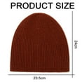thumbnail image 4 of Gorro de lana de invierno para hombre y mujer, gorro de pompón de calavera elástico suelto, gorro de dormir grueso, suave y cálido, gorro de esquí forrado con casco., 4 of 6