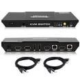 thumbnail image 6 of TESmart 2-Port HDMI 2.0 KVM Video Switch - 4K 60Hz UHD - Audio Output, USB Sharing, 6 of 16