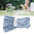 thumbnail image 3 of Vestido de princesa floral para perros, azul claro XS, transpirable y suave, perfecto para bodas y fiestas, 3 of 8