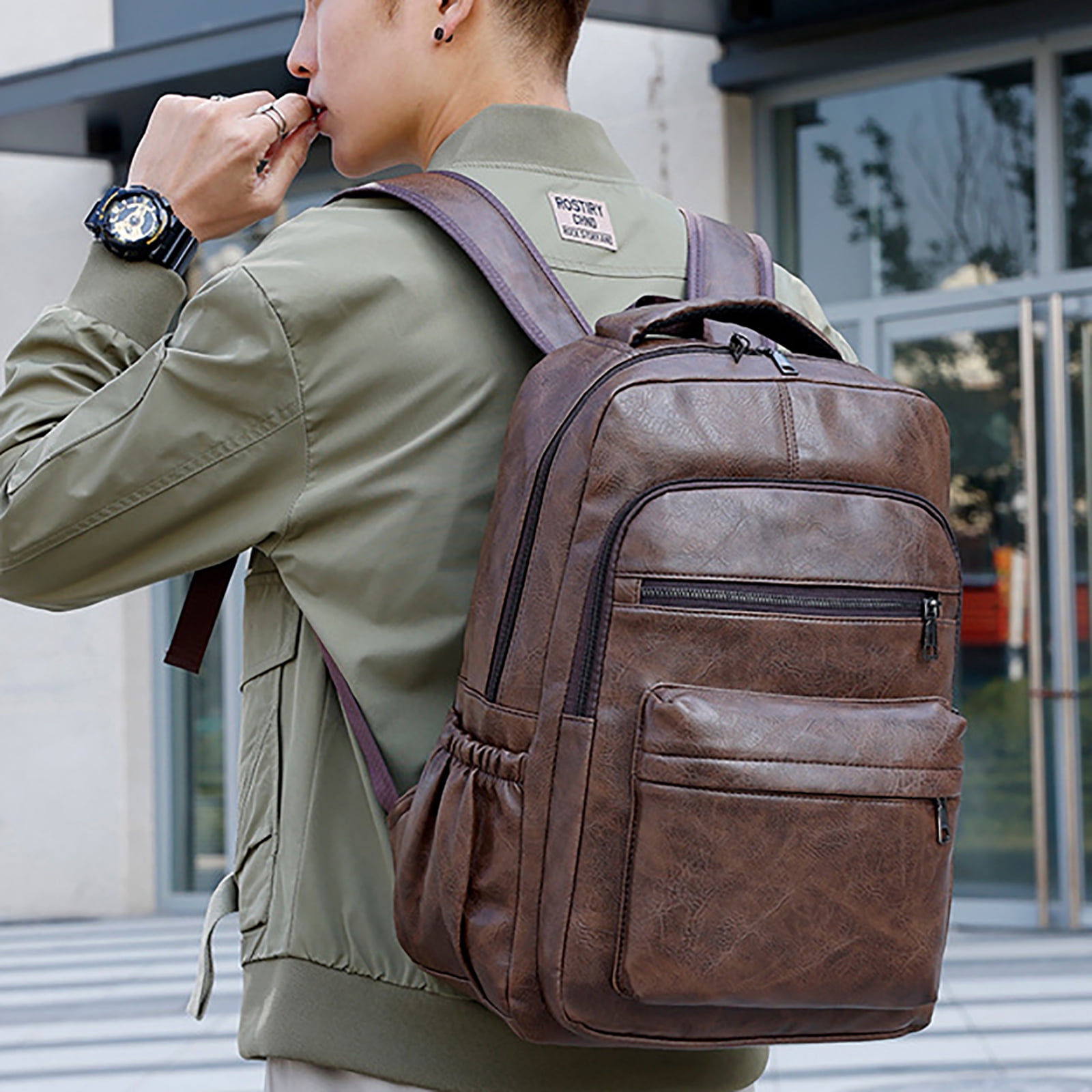 Travel Laptop Backpack, Business Anti Theft Slim Sturdy Laptops Backpack with USB Charging Port, Water Resistant College School Computer Bag Gift for Men