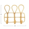 thumbnail image 3 of Creative Co-Op Rattan Wall Hook with 3 Hooks, 3 of 4