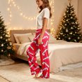 thumbnail image 6 of Trgacdwlo Candy Cane Print Pajama Bottoms Women Fall Winter Christmas Pajama Pants Women Comfy Soft Xmas Elastic Waist Women's Sleep Pants, 6 of 6