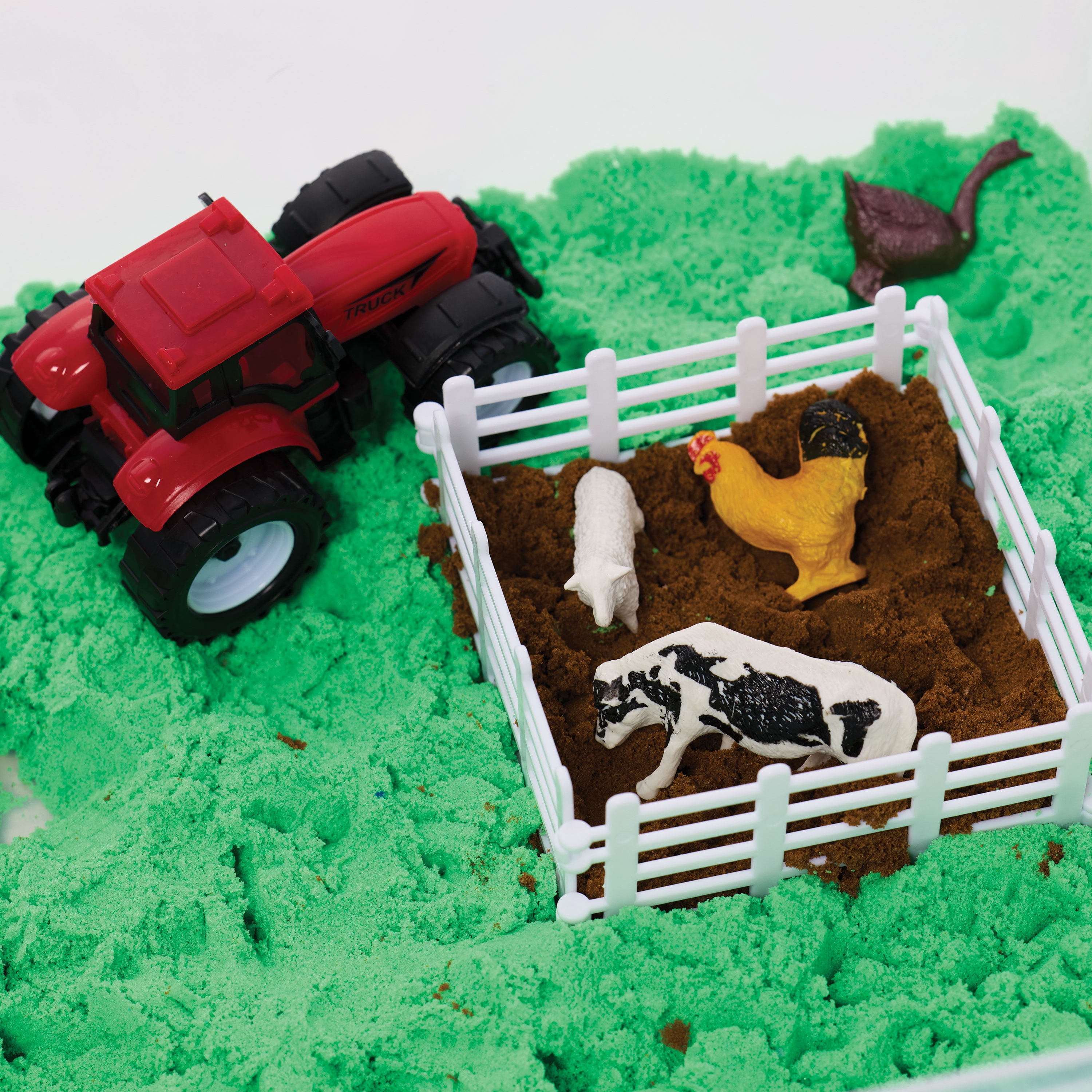 Creativity for Kids Sensory Bin: Farm | Calming, Screen-Free Play with Sand, Animals & Tools (Ages 3+)