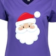 thumbnail image 4 of Inktastic Santa Claus, Smiling Santa, Santa Hat, Christmas Women's V-Neck T-Shirt, 4 of 5