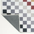 thumbnail image 6 of JONATHAN Y WASHABLE 2 x 8 Runner Rug, Ainsley Cottage Checkerboard Washable - Multi-Colored, WSH126D-28, 6 of 7