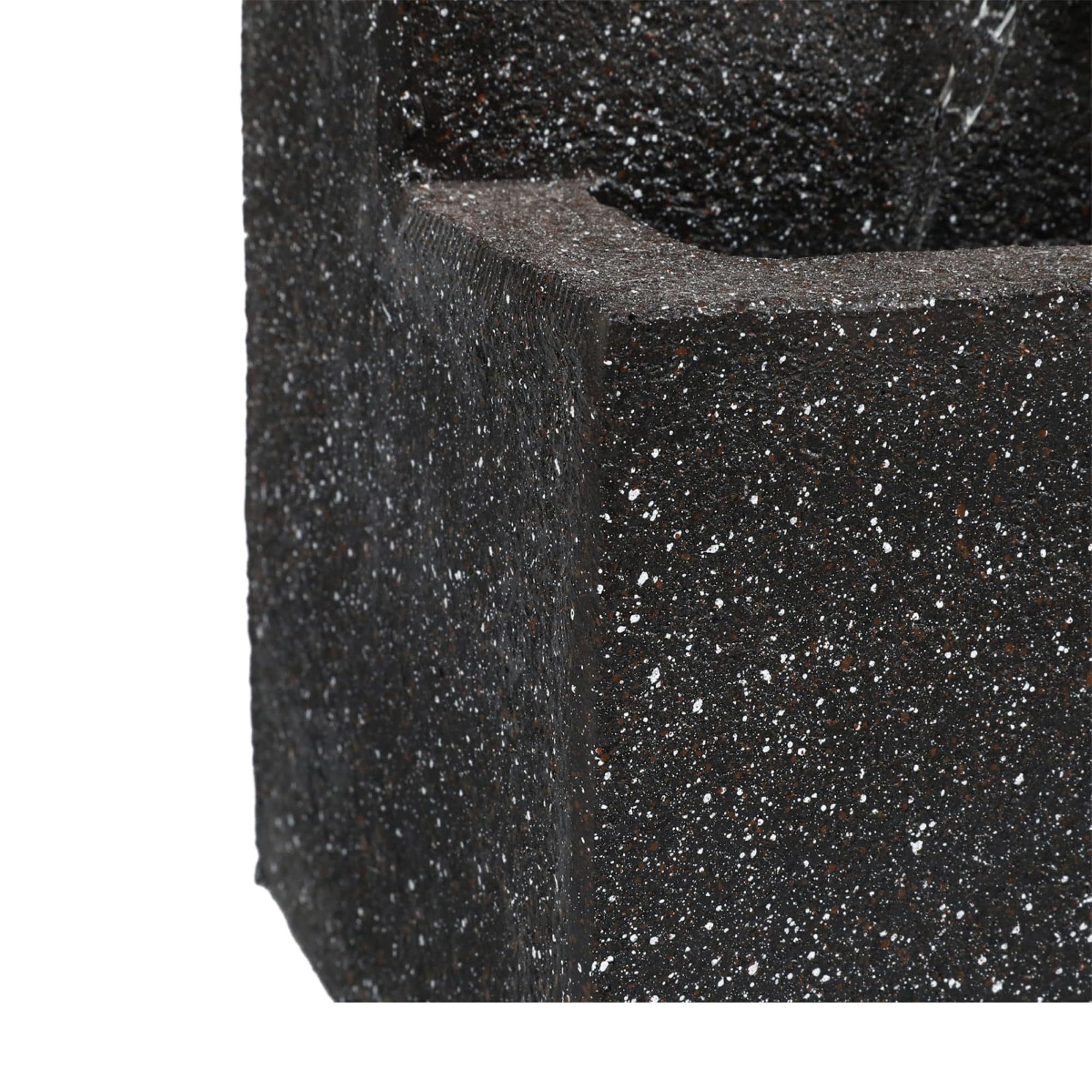 Jeco Contemporary 3-Tier Poly-Resin Bowls Outdoor Fountain in Multi-Color