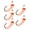 White, variant on CEORPER 5Pcs Lures Swimbaits Fishing Beads Head Nymph Lures Baits Suitable for Trouts