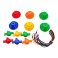 thumbnail image 1 of Bloques de construcción apilables de botones, bloques de construcción altos, juguetes de apilamiento, juguetes Montessori, juguetes de inteligencia, 1 of 8