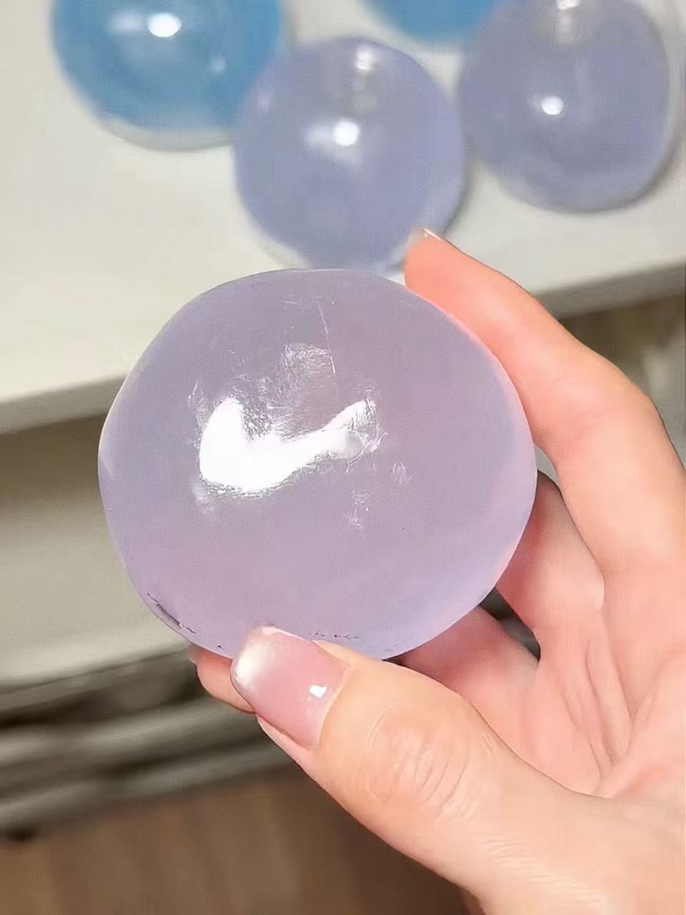 Multi-Color Coconut Oil Balm Stress Ball - Squeeze for ASMR Sensory Relief, Adult Fidget Gadget for Anxiety & Focus