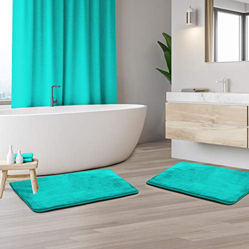 Clara Clark Non Slip Memory Foam Tub-Shower Bath Rug Set Includes 1 Small Size 