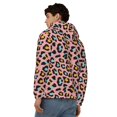thumbnail image 4 of Honeii Leopard Print Hoodies for Men, Pullover & Full Zip, Breathable Zip up Hoodie, Sweatshirt-Large, 4 of 5