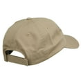 thumbnail image 4 of Staff Letter Embroidered Low Profile Washed Cap - Khaki OSFM, 4 of 5