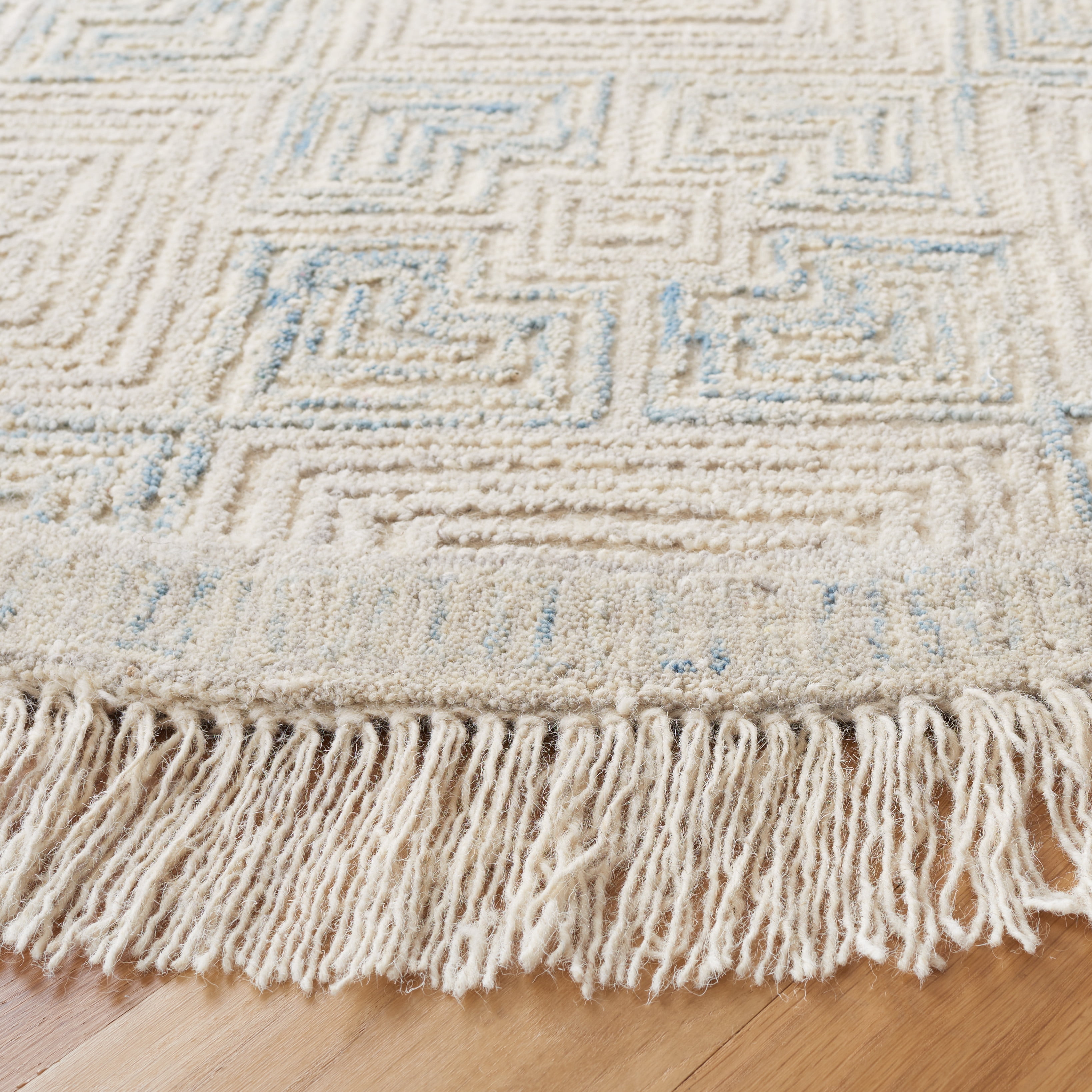 Safavieh Ikat Jaymz Geometric Area Rug, Ivory/Gray, 6' x 6' Round