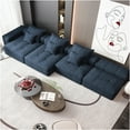 thumbnail image 4 of JERFIT Modern Large Sectional Sofa with Pillows, DIY Modular Chenille Fabric Couch, No Assembly Required, Blue Living Room Furniture, 4 of 9