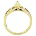 thumbnail image 3 of Gold Womens Ring Green Marquise Stainless Steel Anillo Color Oro Para Mujer Acero Inoxidable, 3 of 5