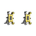 thumbnail image 3 of Sidaley Soporte para teléfono móvil para bicicleta, soporte ajustable a prueba de golpes para bicicleta, soporte portátil para carreras de Amarillo para espejo 2piezas, 3 of 6