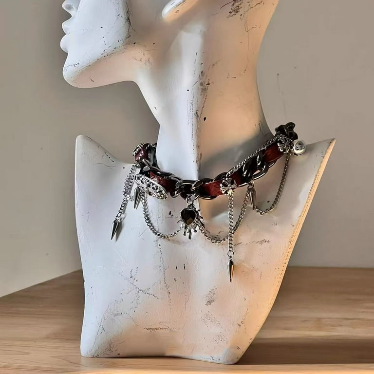 【値下げ】Stannum Leather Plate Necklace Leather Necklace – etalstoreja