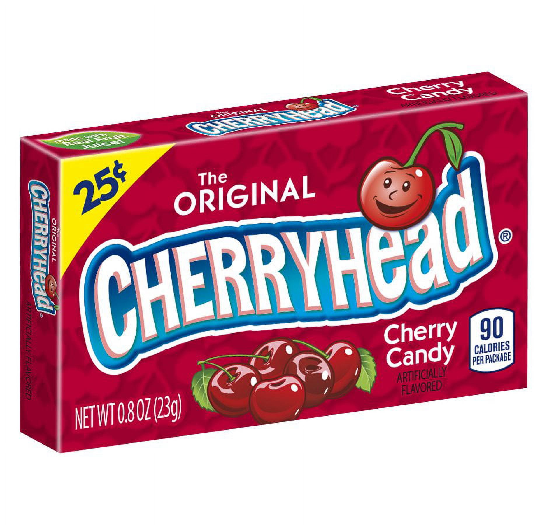 Lemonhead, Cherryhead Chewy Candy Cherry Flavor, 0.8oz (Box of 24)
