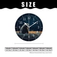 thumbnail image 2 of 10 Inch Wall Clock Battery Operated Silent Clock Decorative for Office, Kitchen, Outdoor, Living Room，Bear in The Strange Forest Lovely Design, 2 of 4