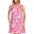 thumbnail image 1 of Balery Love Vestidos de verano para mujer con estampado: vestido holgado sin mangas, vestido playero informal y cómodo para días calurosos., 1 of 7