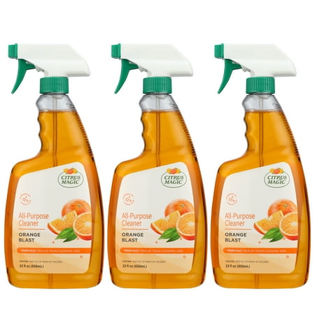 Citrus Magic All-Purpose Cleaners, Orange Blast, 22 Fluid Ounce, 3 Count