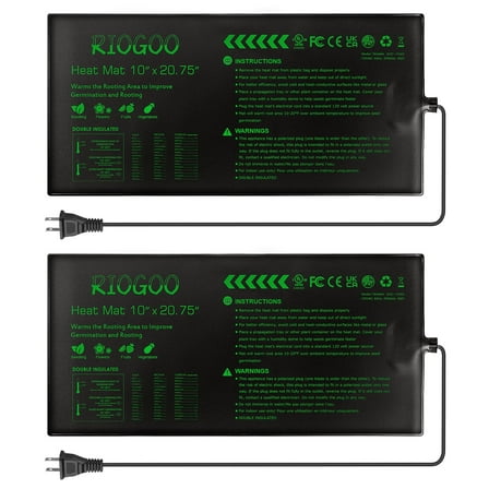 Riogoo 17W 10" x 20.75" Hydroponics Seedling Heat Mat